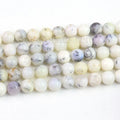 Wholesale Natural Dendrite Opal Beads While Black Gemstone Loose Bead Strand for DIY Bracelets Jewelry Making 8mm