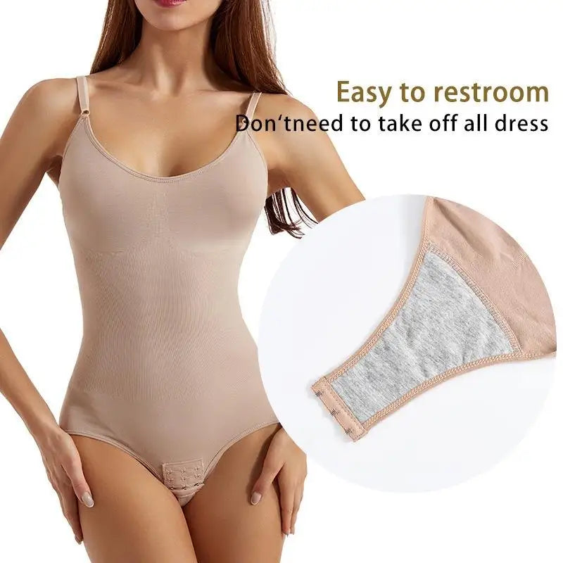 Women Tummy Control Shapewear Bodysuit  One Piece Jumpsuit Tops