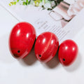 Diy Hot Sales for Vaginal Exercise Wholesale Natural Red Jasper Yoni Eggs Set for Women Stone Egg Crafts