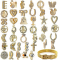 10mm DIY Alloy Hand Making Men Kids Woman Kitten Silver Gold Rose Gold Slide Charms for Bracelet Making