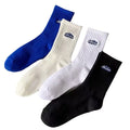 Wholesale Embroidery Snow Mountain logo Fashion Men's Socks  Breathable Polyester Casual Crew Socks for Man