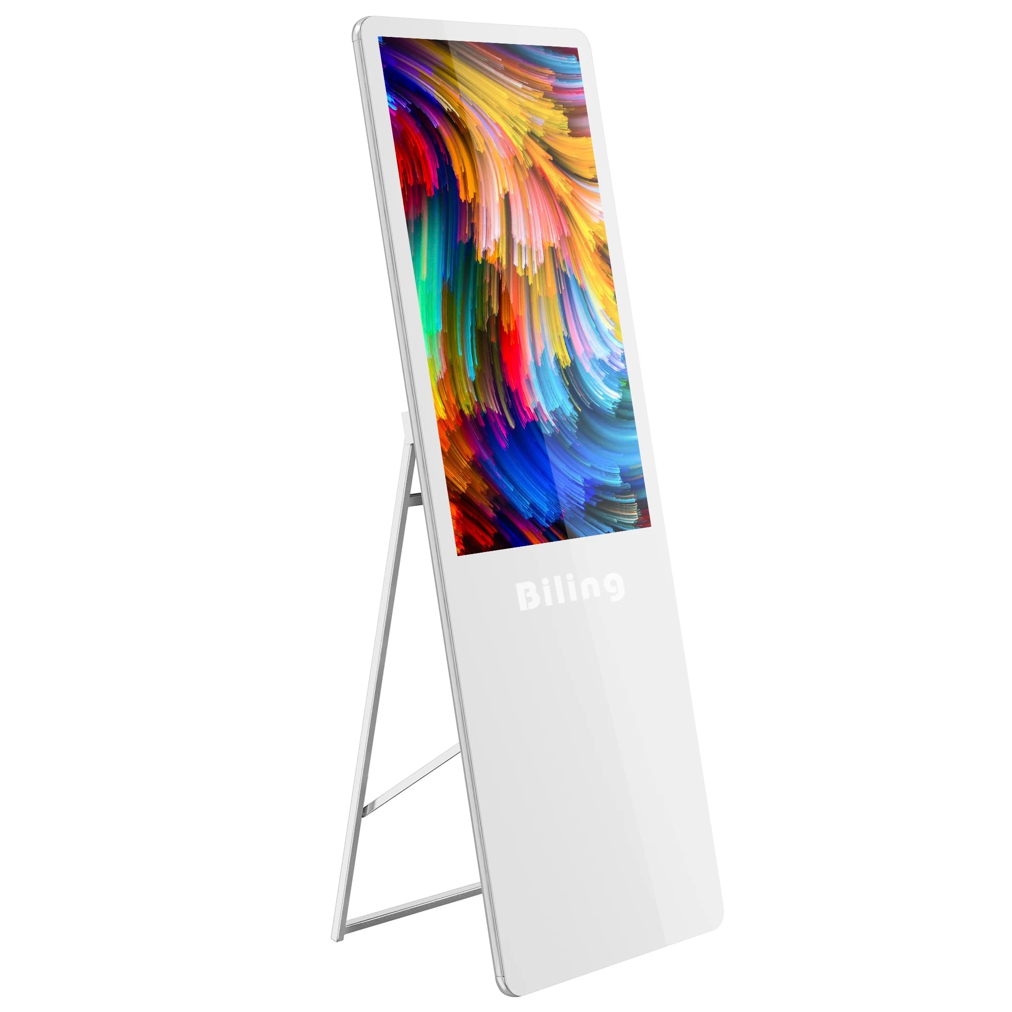 TFT Indoor Application 50inch Folding Screen Advertising Digital Signage Android Touch Kiosk Standalone Digital Signage