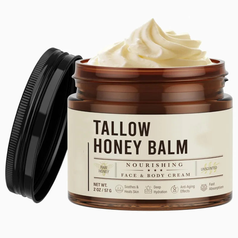 Private Label Natural Skin Care Face Cream Moisturizer Aloe Vera Jojoba Oil Unscented Hydrating Nourishing Tallow Honey for All