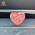 Redleaf IGI Certified Heart Cut Modified 1CT & 2CT Lab Grown Pink Diamond CVD & HPHT Lab Created Loose Diamonds