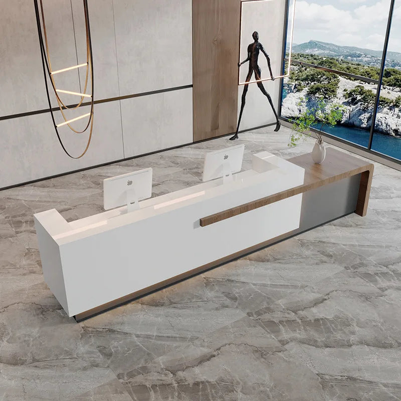 Hotel Front Desk Reception Counter Modern Reception Desk Beauty Salon Rezeption Commercial Office Furniture Reception Desk Table