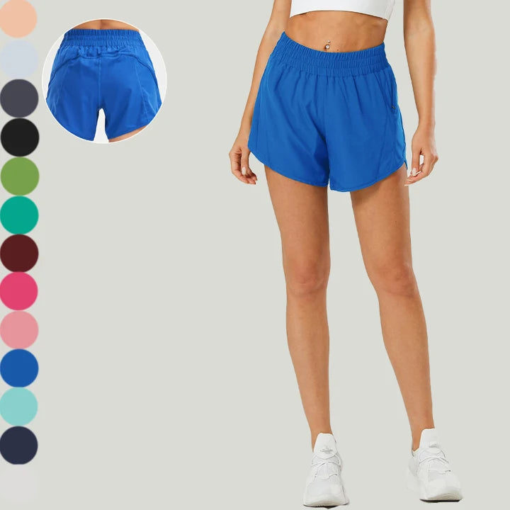 Custom LOGO Sports 5 Inch Lightweight Quick Dry Loose Breathable Women Casual Workout Gym Shorts