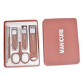 6pcs Nail Clippers Set Manicure Kit Stainless Steel Nail Scissors with Nail Polishing Dead Skin Pliers Beauty Tools
