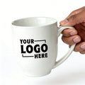 Custom Sublimation 11oz Plated Ceramic Sublimation Mug Gold Rim Handle Individual White Gift Boxes Included-Sublimation