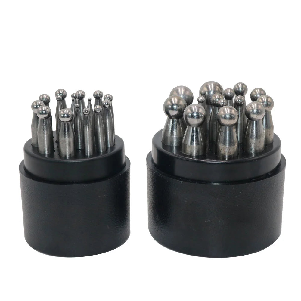 Metal Forming Tools Bell and Ball Making for Jewelry Making and Metal Stamping Metal Dapping Punches Block Set Dapping Punch Set