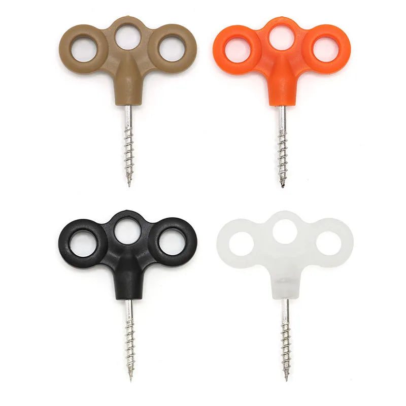 Events Wedding Party Pole and Metal Tent Pegs With Glowing in the Dark Screw Ground Pegs Plastic Tents