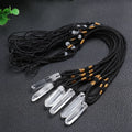 Wholesale clear Quartz White Crystal Gemstone Pendant Natural Healing Crystal Natural Raw Stone Pendant Necklace