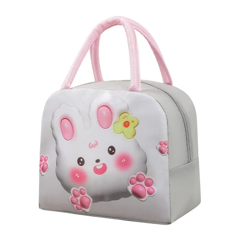 Buehlee BL051103 Oxford 3D Printed Cartoon Thermal Fresh-Keeping Insulated Backpack Cute Cooler Bag for Children Made in China