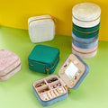 FORTE New Products Luxury Jewelry Boxes Customized Logo Pink White Travel Storage Box Velvet Jewelry Organizer Box