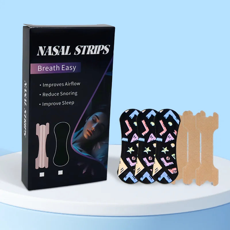 CE Certified Remove Pain Free Quality Nose Strips Hypoallergenic Anti-Snoring Nasal Strips Suitable for Sports & Sleep
