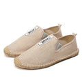 Summer Breathable Footwear Men's Flat Canvas Shoes Hemp Lazy Flats for Men Male Loafers Causal Shoes