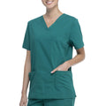Scrubs Sets Jogger Nurse Scrub Medical Uniform Outdoor Work Set Scrubs Set Stretchy Short Sleeved Suit with Multiple Pocket