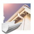 Anti-UV No Fade PVC Resin Eco-Friendly Gutter Drainage System K-style Black Brown Colors Plastic Rainwater Rectangle Collector
