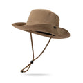 Custom Waterproof Fishing Bucket Hat UV Wide Brim Sun Fisherman Hat With Strings