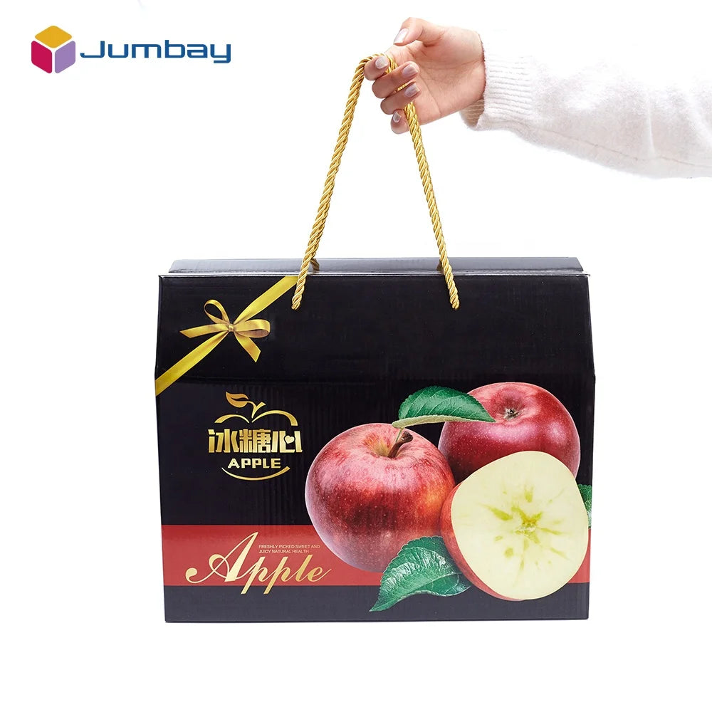 Cardboard Fruit and Vegetable Packaging Box with Handle