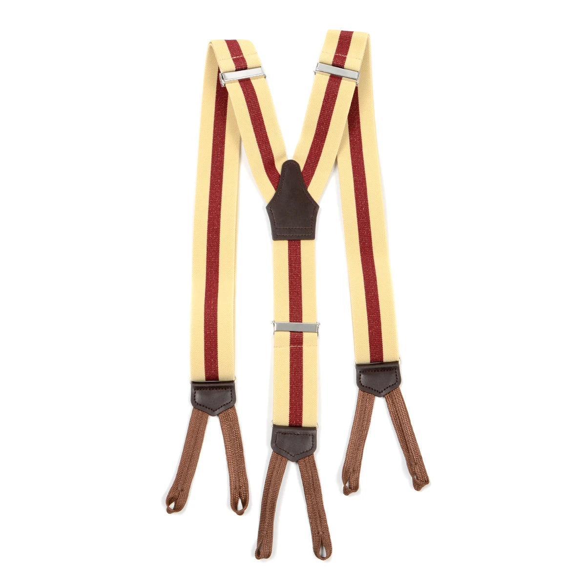 Hamocigia Custom Design Logo Elastic Tape Button Brace Suspenders Belt Shirt Set for Men
