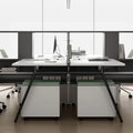 Modern Open Space Coworking Modular Office Table Work Station Desk Furniture 4 6 8 Seater Person Staff Office Workstation