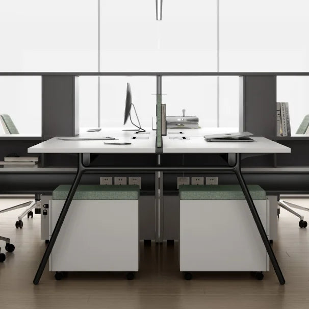 Modern Open Space Coworking Modular Office Table Work Station Desk Furniture 4 6 8 Seater Person Staff Office Workstation