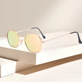 CONCHEN 2025 Fashion Trendy Women Sunglasses UV400 Metal Polygon Shape Men Sun Glasses