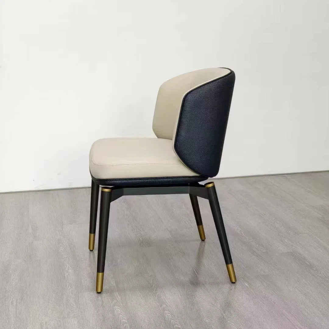 Golden Luxury Modern Chairs Wholesale Cheap Dining Room Chair Home Furniture Design Metal Legs New Metal Style Dining Chair