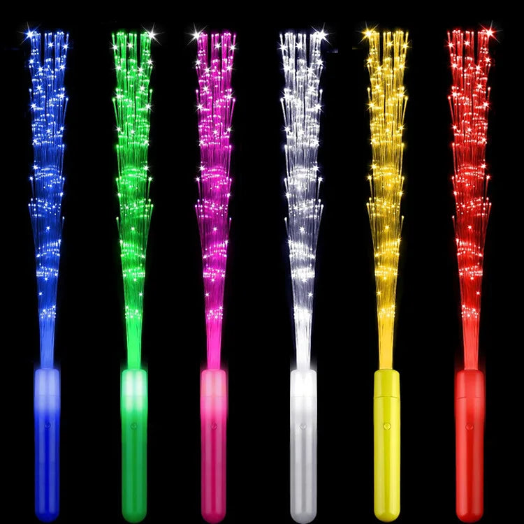 High Quality LED Light up Fiber Optic Flashing Wands Glow Sticks Wedding Favors Birthday Mothers Day Gifts Other Party Supplies