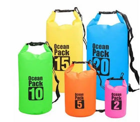 Custom Printed Ocean Pack 5L 10l 15L 20L 30L Size 500D PVC Waterproof Bags PVC Portable High Quality Dry Bag