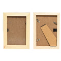 Tailai Unfinished Natural Pine Wood Picture Frame | Tabletop & Wall Mountable Blank Photo Frame for DIY Painting