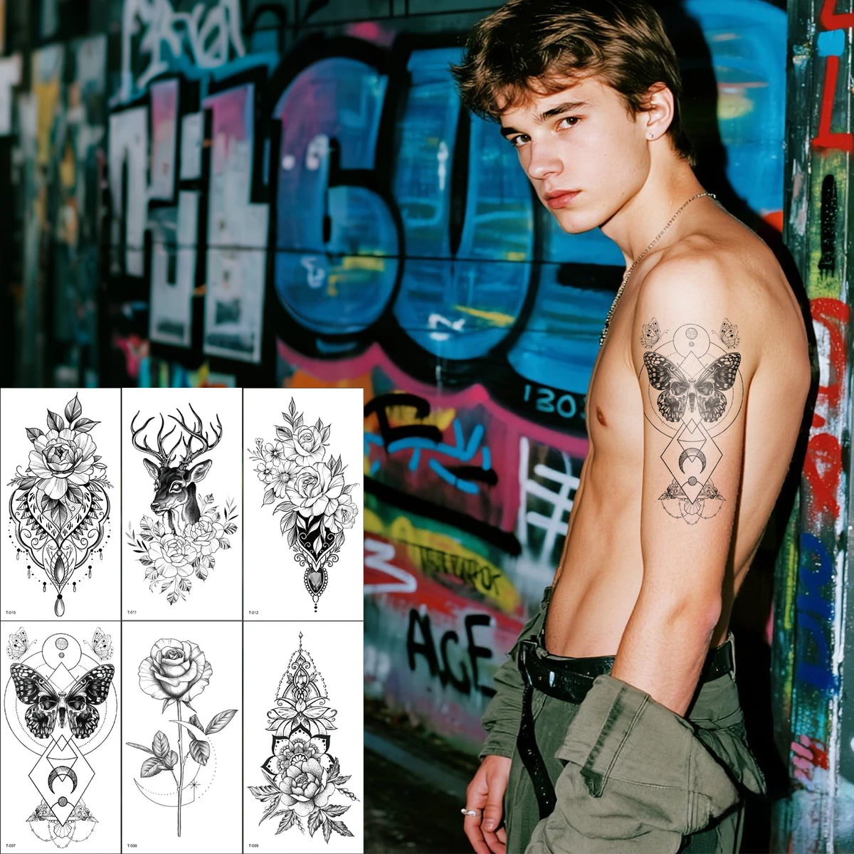 Premium Water Transfer Tattoo Stickers for Full Arm Coverage - Wholesale Available MegaBDM