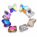 Hot Sale 3D Butterfly Shape Bling Glass Crystal Nail Rhinestones 9*10 mm with Factory Price