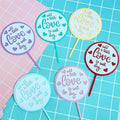 Double-deck Topper Acrylic Unique Creative Idea for First Party Cake Decoration