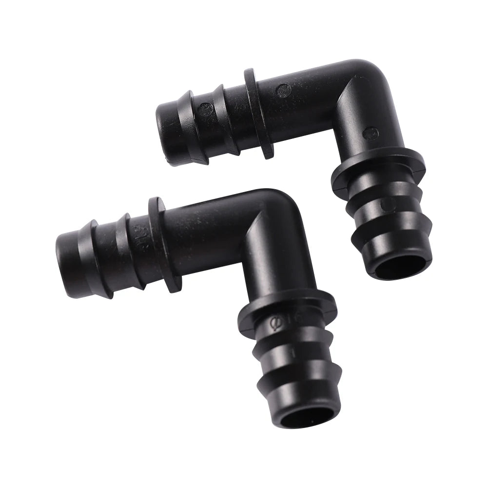 1/2"  Elbow 16mm 90 Degree Water Adapter Hose Barbed Connector Micro Irrigation Fittings