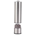 One-handed Operation Spice Grain Mill Grinding Tool Portable Stainless Steel Electric Salt and Pepper Grinder With Led Light