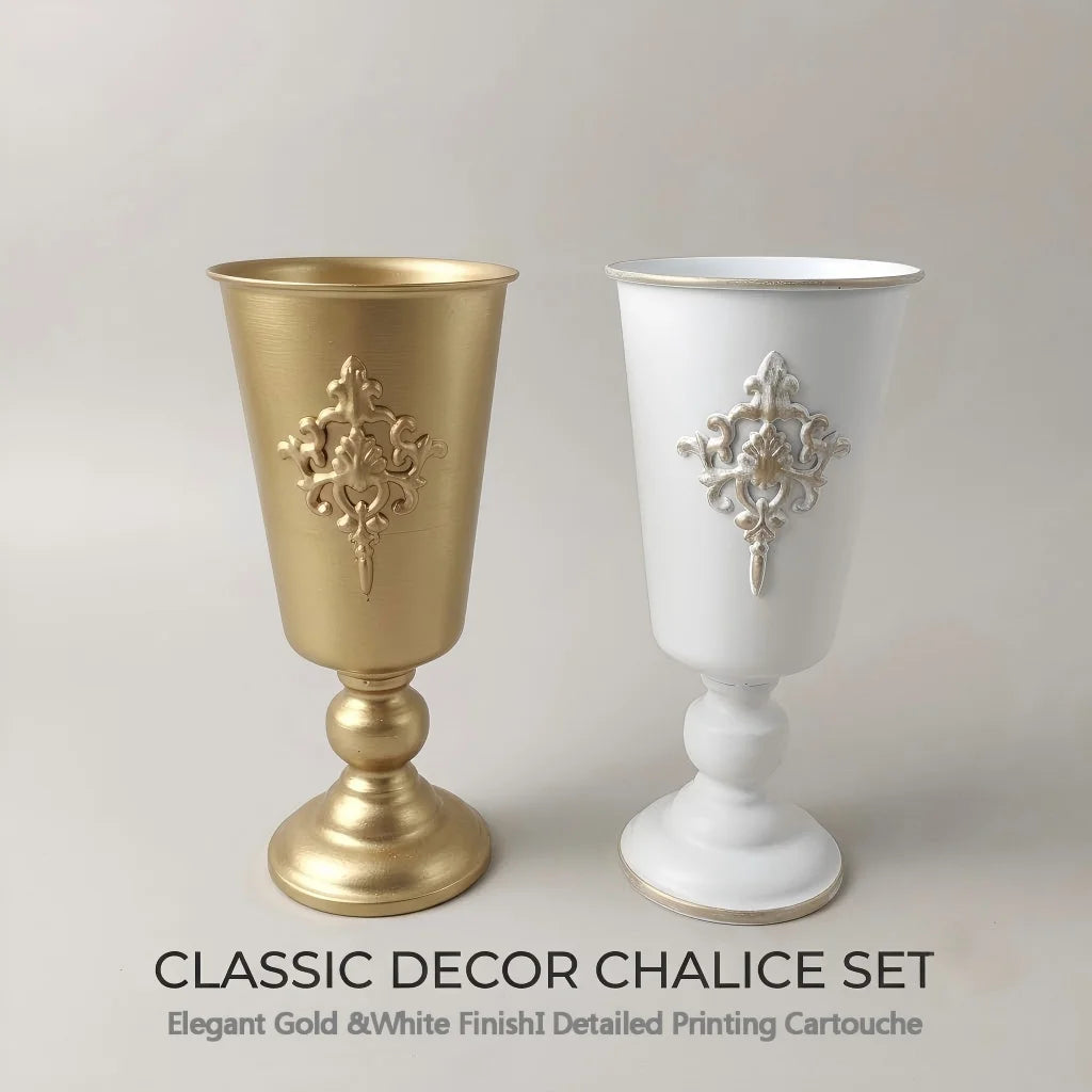 Nordic Luxury Embossed Metal Vase Minimalist Gold White Flower Pot Elegant Tabletop Centerpiece for Wedding Home Decoration