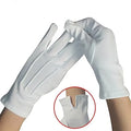 Breathable 100% Cotton White Jewelri Glove Ceremony Parade Honor Guard Formal Dress Gloves Wholesale