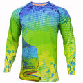 Cool Summer Plus Size Long Sleeve Mens UV Protection Breathable Printed Quick Dry 100% Polyester Fishing Jersey