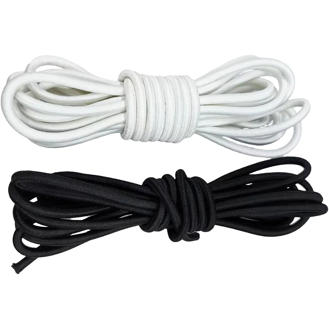 Factory Custom 100% Polyester Jacquard Drawstring Woven Elastic Rope for Decorations Colorful Rubber Cord Waterproof Strap