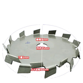 Diameter 350mm--400mm SUS 304 Agitator Disk Agitator Parts Mixer Machine Paddle Stainless Steel IBC Agitator Blades