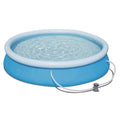 Large Inflatable Swimming Pools 10ft X 30in Fast Set up Inflatable Above Ground Round Pool with Filter Pump for Adult Children