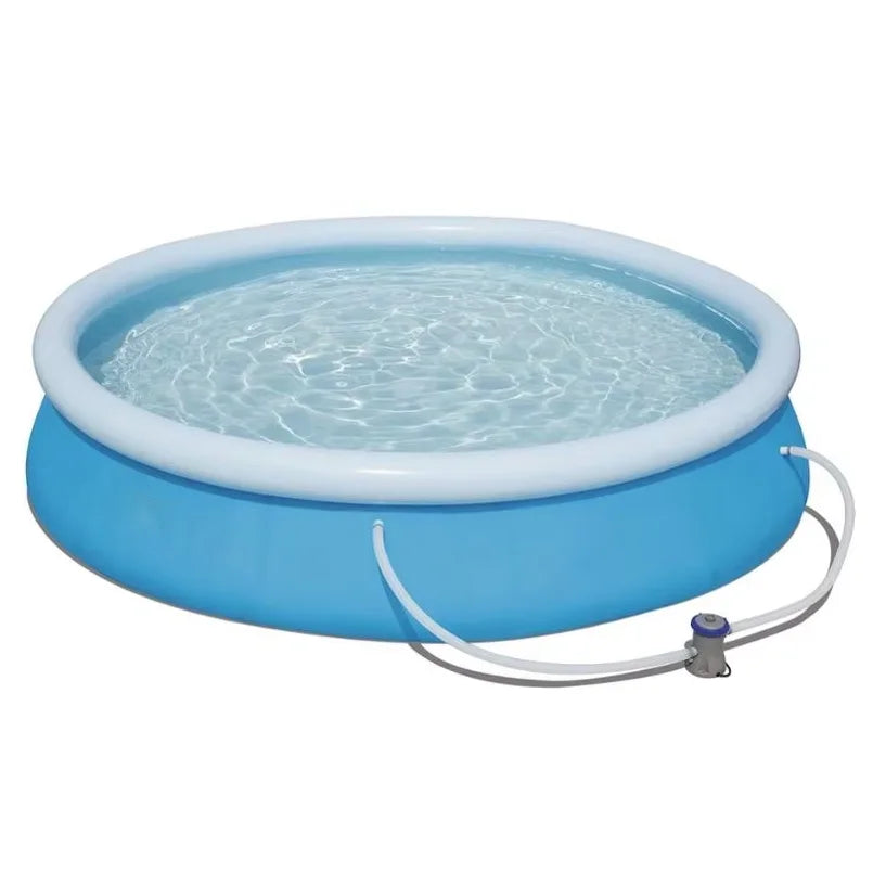 Large Inflatable Swimming Pools 10ft X 30in Fast Set up Inflatable Above Ground Round Pool with Filter Pump for Adult Children
