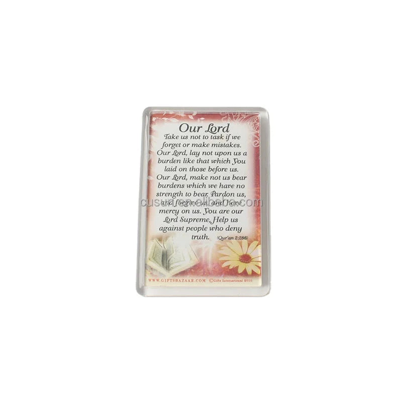 Sublimation Rectangle Plastic clear Acrylic Fridge Magnet for Refrigerator