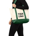 Wholesale Custom Logo Professional Luxury Large Capacity Recycled Cotton Canvas Travel Make up Cosmetic Makeup Bag