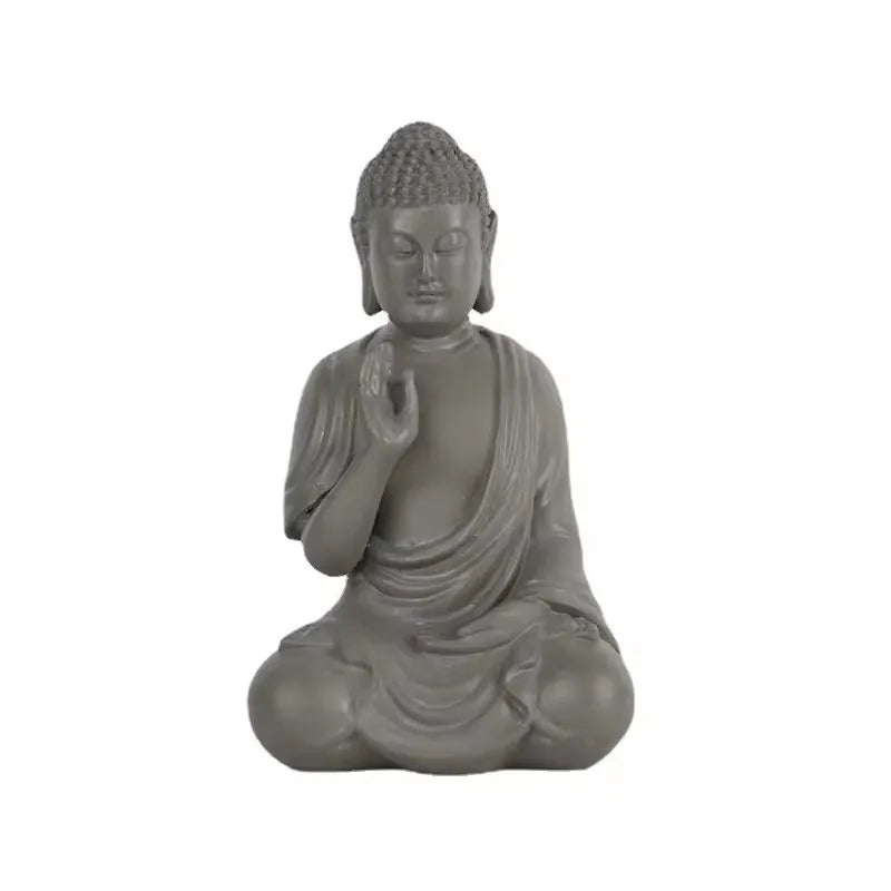 New Arrival Sandstone Buddha Fish Tank Decoration Crafts Ornament Chinese Style Aquarium Accessories Green Sandstone Buddha
