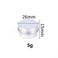 5ML 5G Empty Mini Small Metal Tin Can Box Lip Balm Aluminum Tin Container for Cosmetics