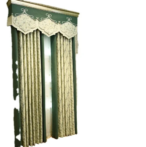 YongHo Modern Nordic Polyester Living Room Bedroom Balcony Bay Printing Splicing High Shading Blackout Window Curtain