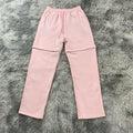 DENIMGUYS Custom Zip-off Pants Men 100% Cotton Sport Wear TrackPants Baggy Detachable Zipper Jogger Men's Sweatpants