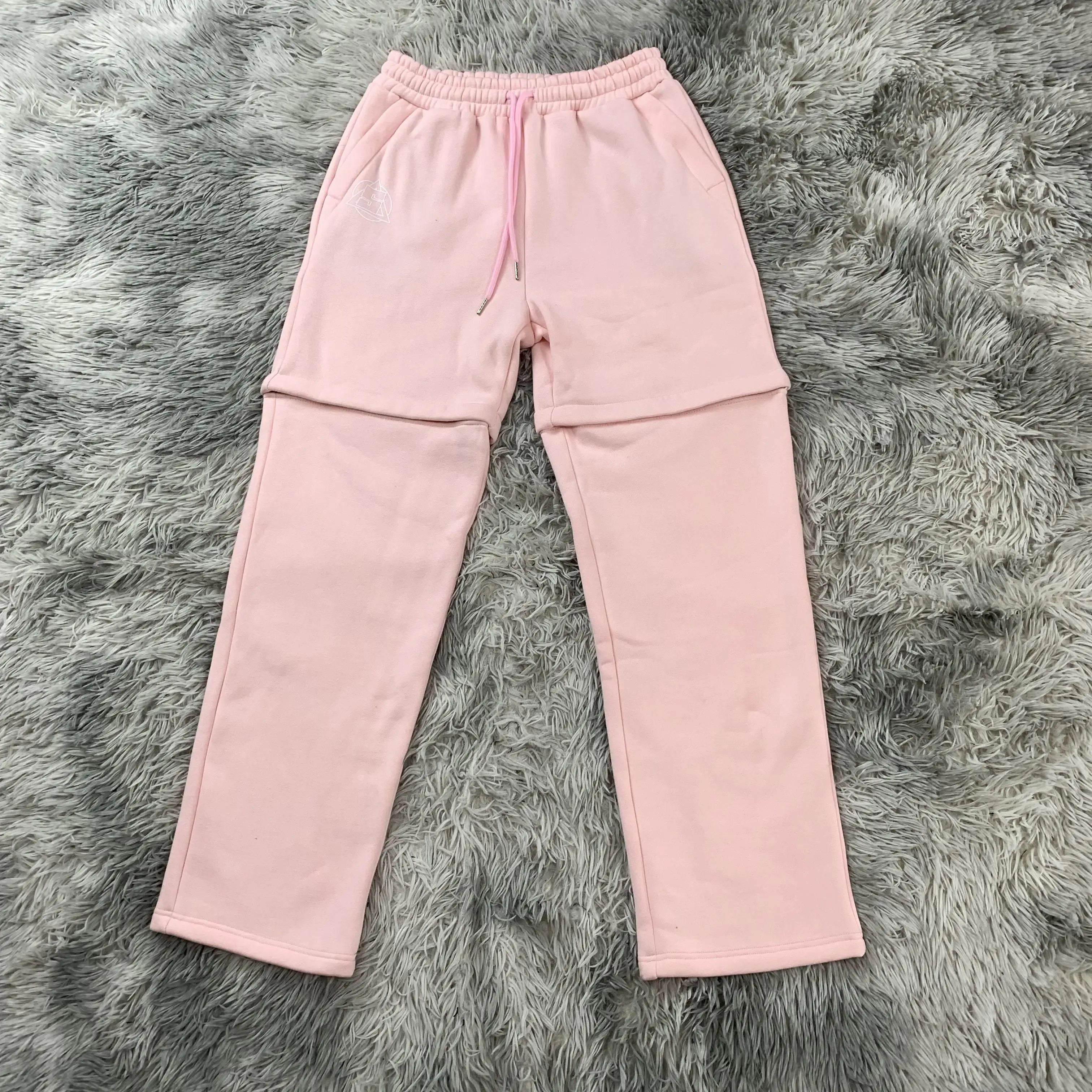 DENIMGUYS Custom Zip-off Pants Men 100% Cotton Sport Wear TrackPants Baggy Detachable Zipper Jogger Men's Sweatpants